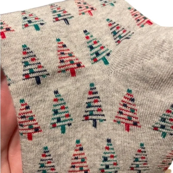 Talbots Trouser Socks Christmas Trees OSFM Brand New with Tags - Picture 3 of 4
